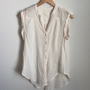 Anthropologie button tank